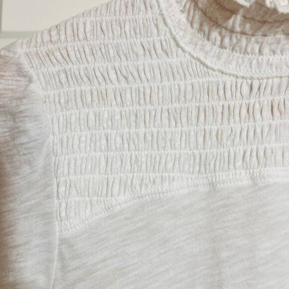 We The Free Free People Mock Neck Caroline Ruched Jersey Top, Size XS - Picture 5 of 7